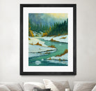 Le dégel by Yvon Lemieux on GIANT ART - green landscape artistes du québec