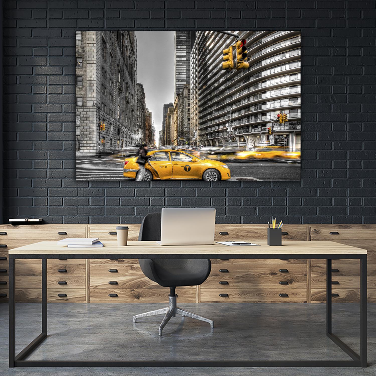 No rest in New York by Nick Jackson on GIANT ART - grey city scene