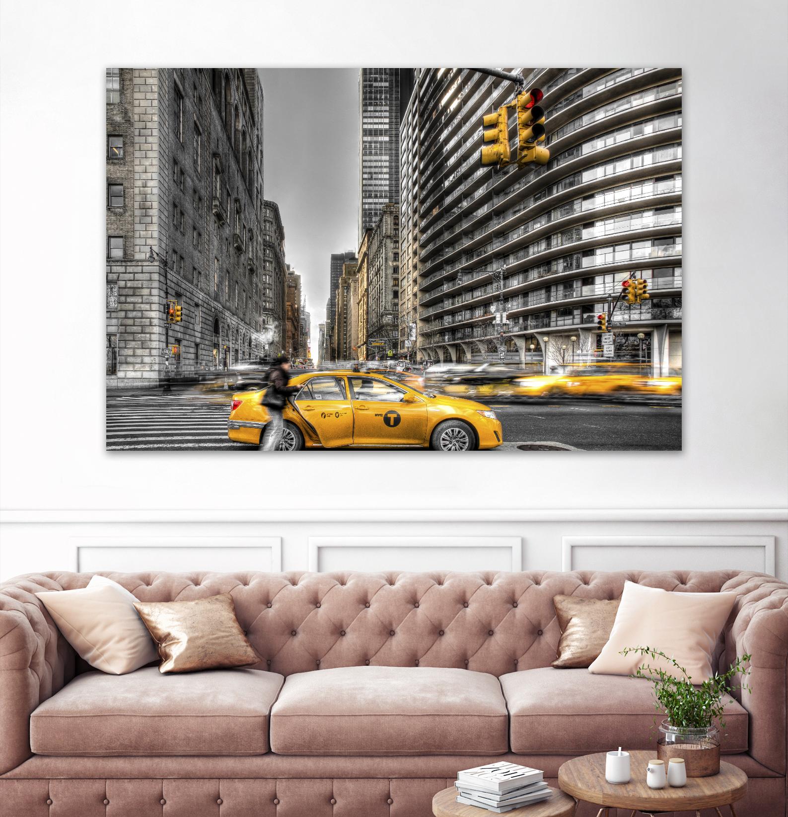 No rest in New York by Nick Jackson on GIANT ART - grey city scene