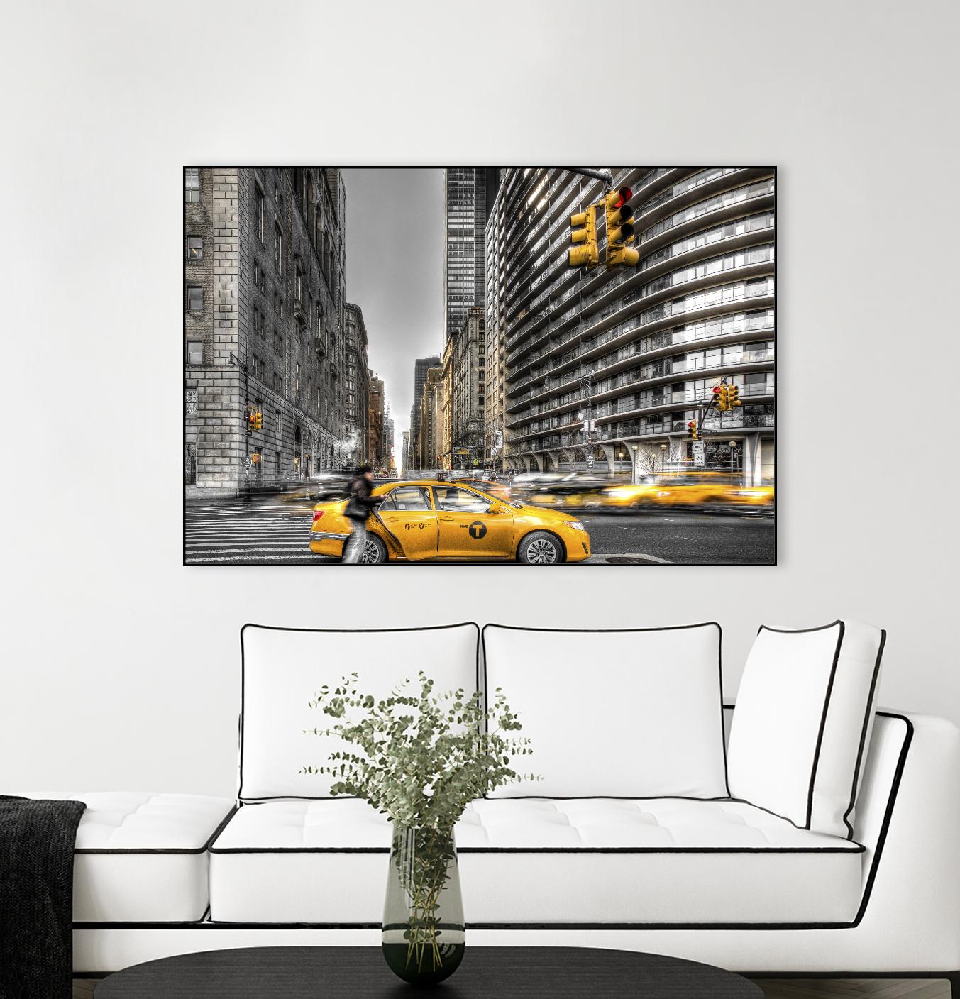 No rest in New York by Nick Jackson on GIANT ART - grey city scene