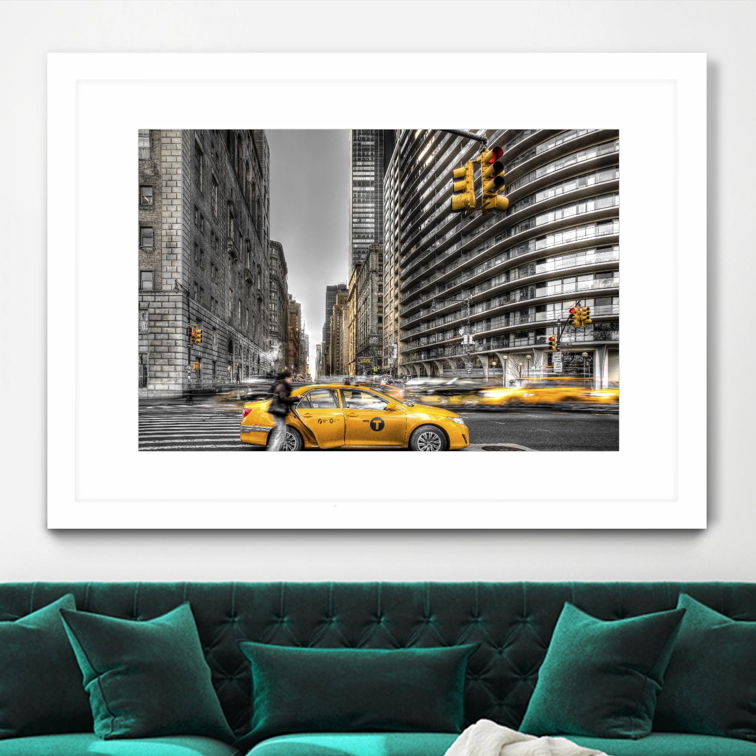 No rest in New York by Nick Jackson on GIANT ART - grey city scene