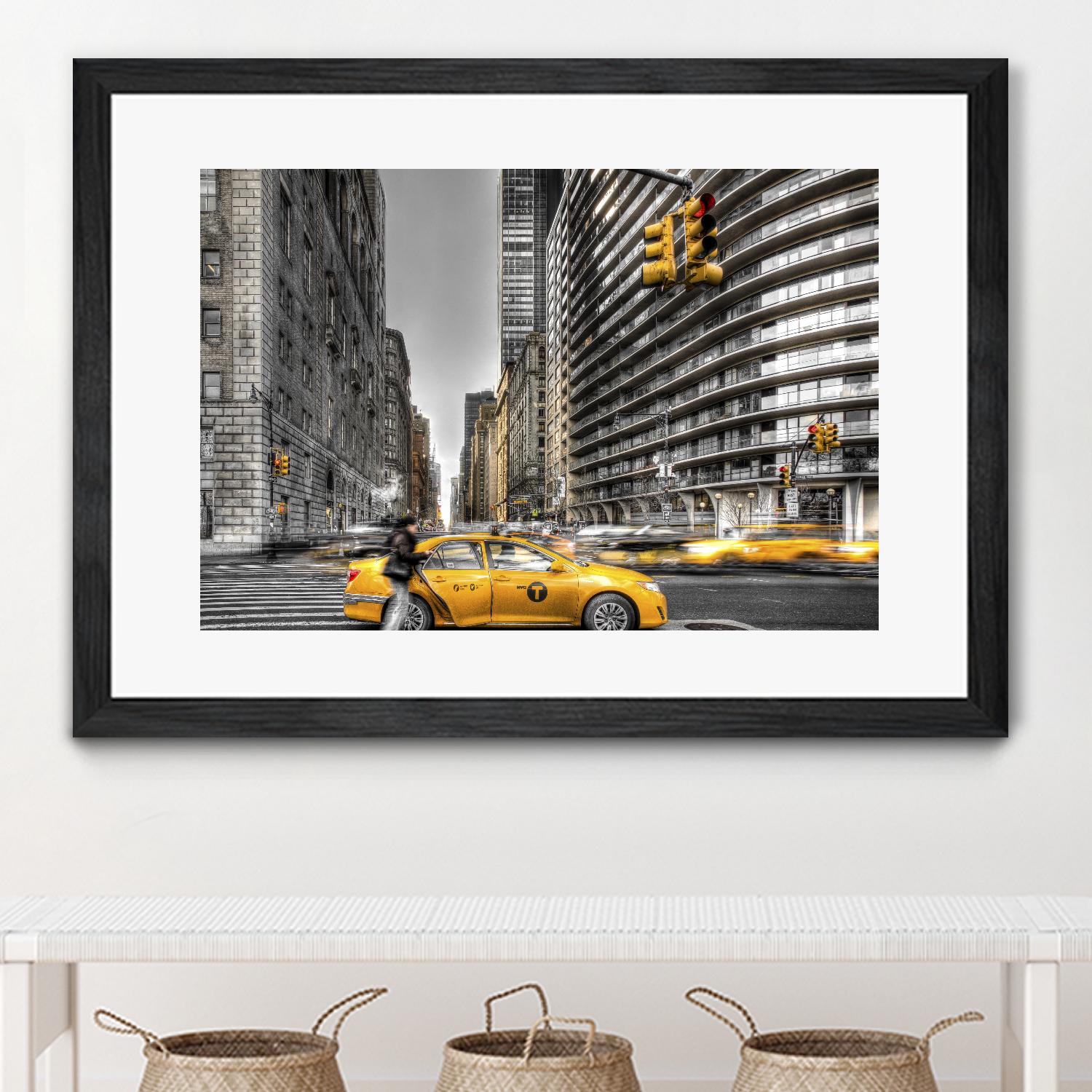 No rest in New York by Nick Jackson on GIANT ART - grey city scene