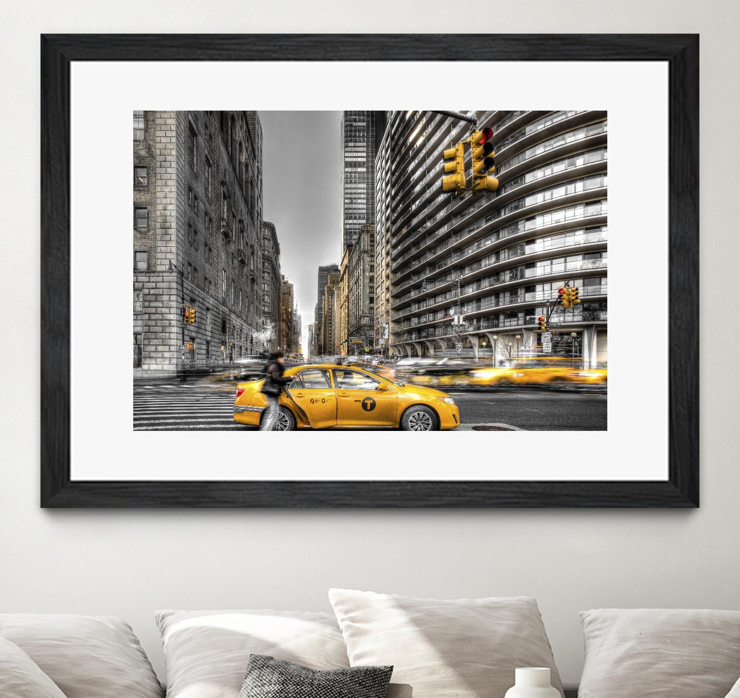 No rest in New York by Nick Jackson on GIANT ART - grey city scene