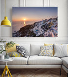 Sailing into the sunset, Oia, Greece by Nick Jackson on GIANT ART - blue landscape