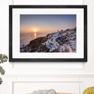 Sailing into the sunset, Oia, Greece by Nick Jackson on GIANT ART - blue landscape