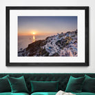 Sailing into the sunset, Oia, Greece by Nick Jackson on GIANT ART - blue landscape