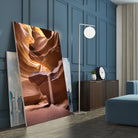 Sand pours through Antelope Canyon by Nick Jackson on GIANT ART - yellow landscape