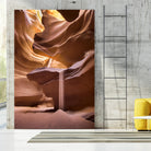 Sand pours through Antelope Canyon by Nick Jackson on GIANT ART - yellow landscape