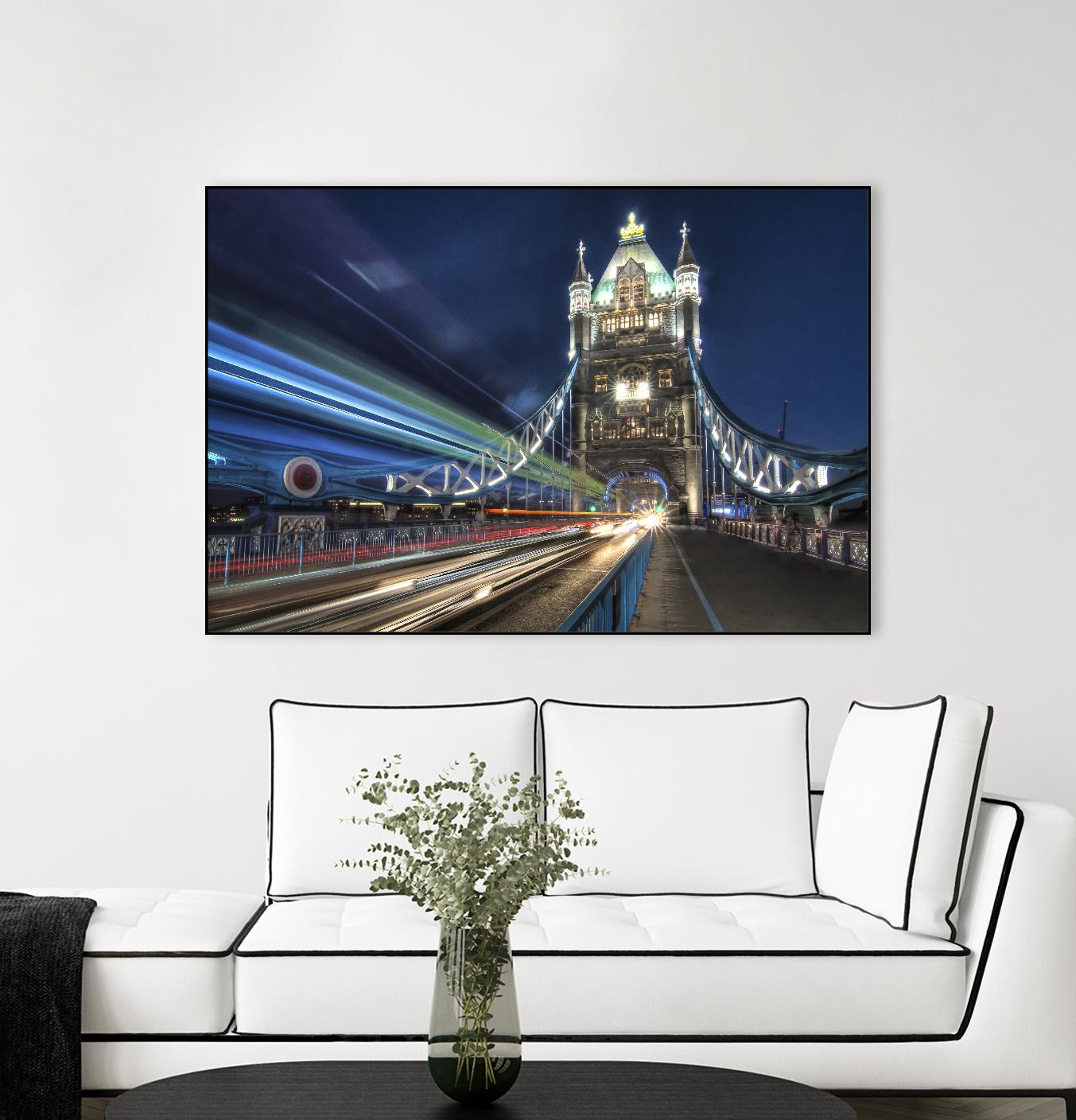 Tower Bridge traffic by Nick Jackson on GIANT ART - green city scene