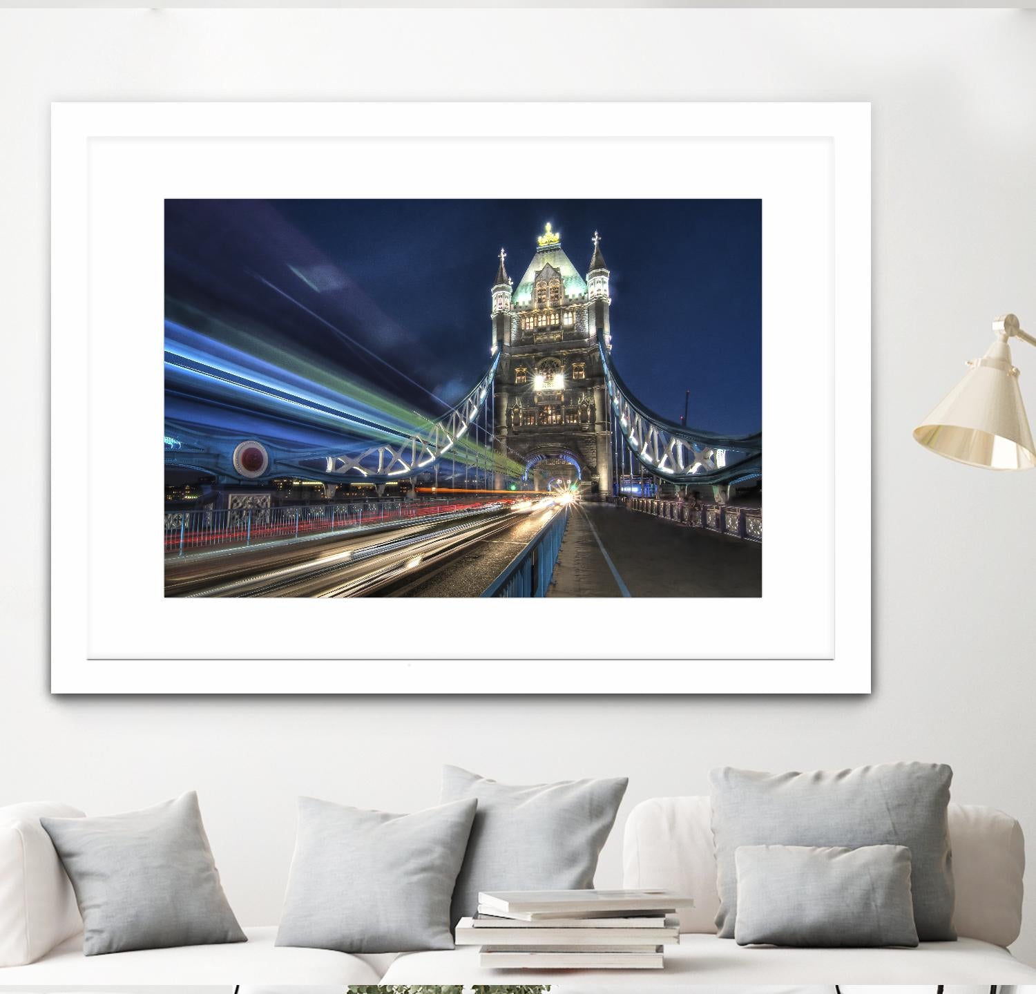 Tower Bridge traffic by Nick Jackson on GIANT ART - green city scene