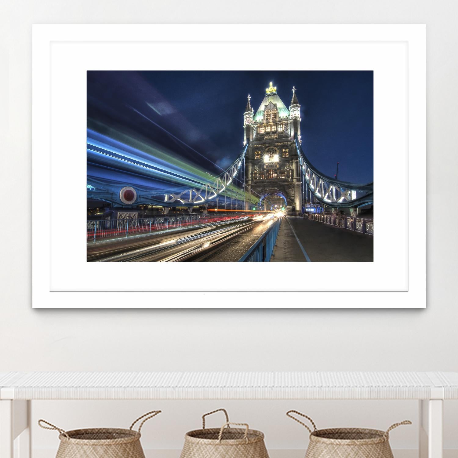 Tower Bridge traffic by Nick Jackson on GIANT ART - green city scene