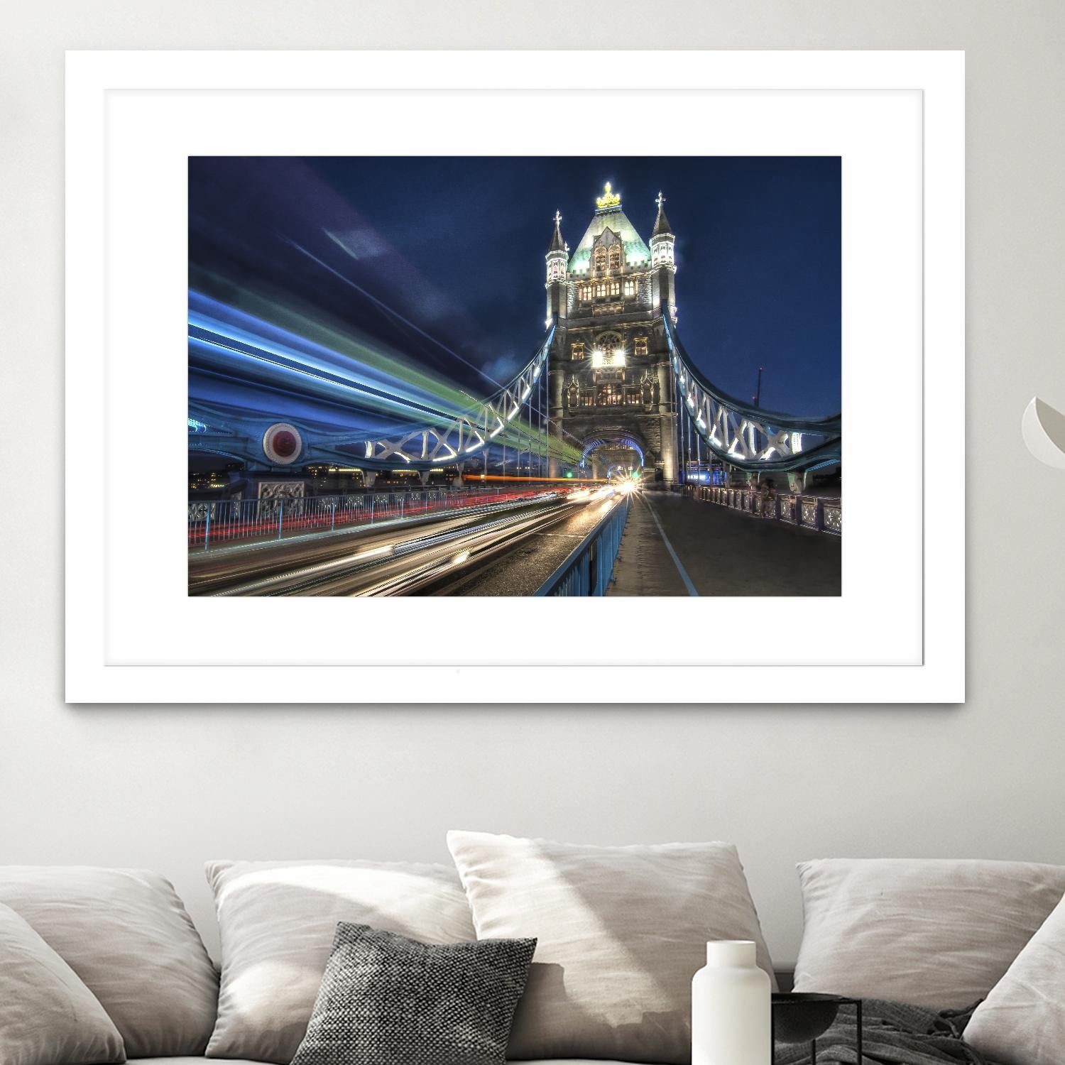 Tower Bridge traffic by Nick Jackson on GIANT ART - green city scene