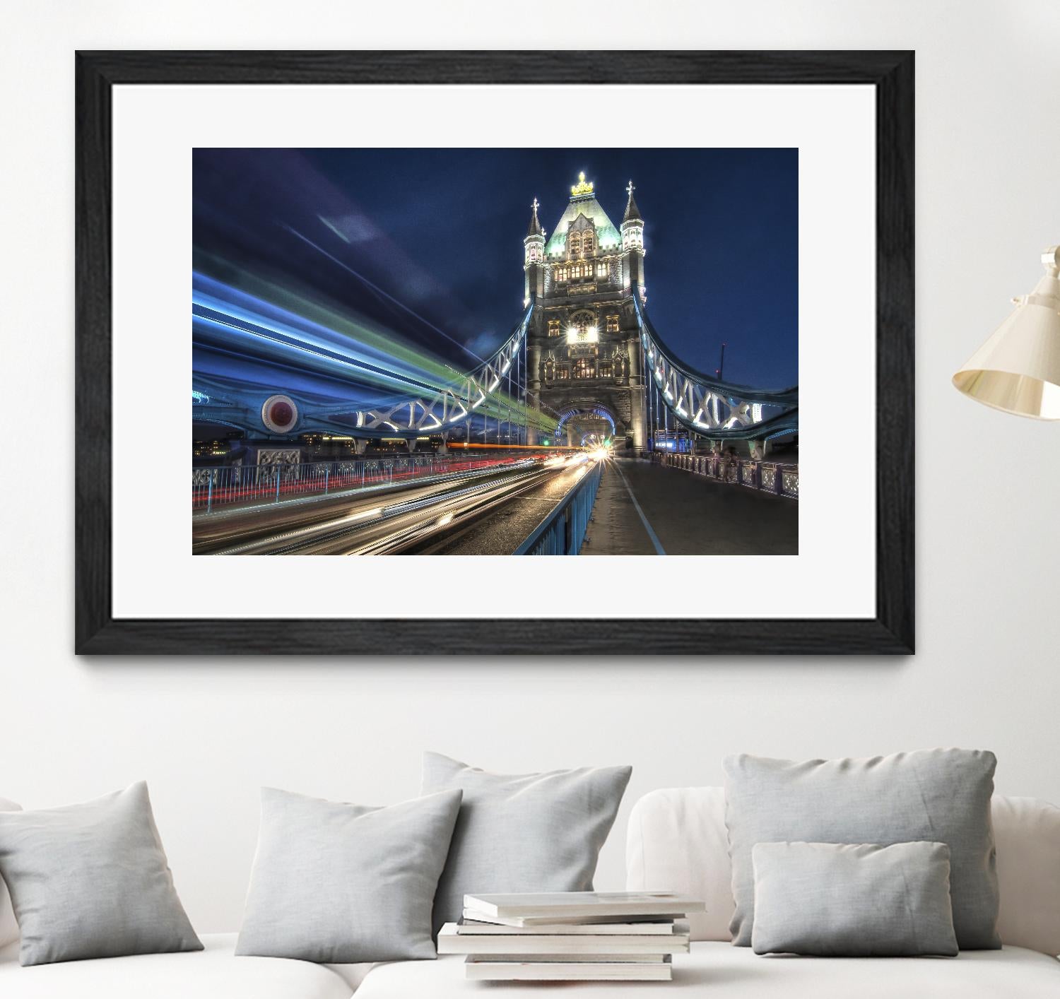 Tower Bridge traffic by Nick Jackson on GIANT ART - green city scene