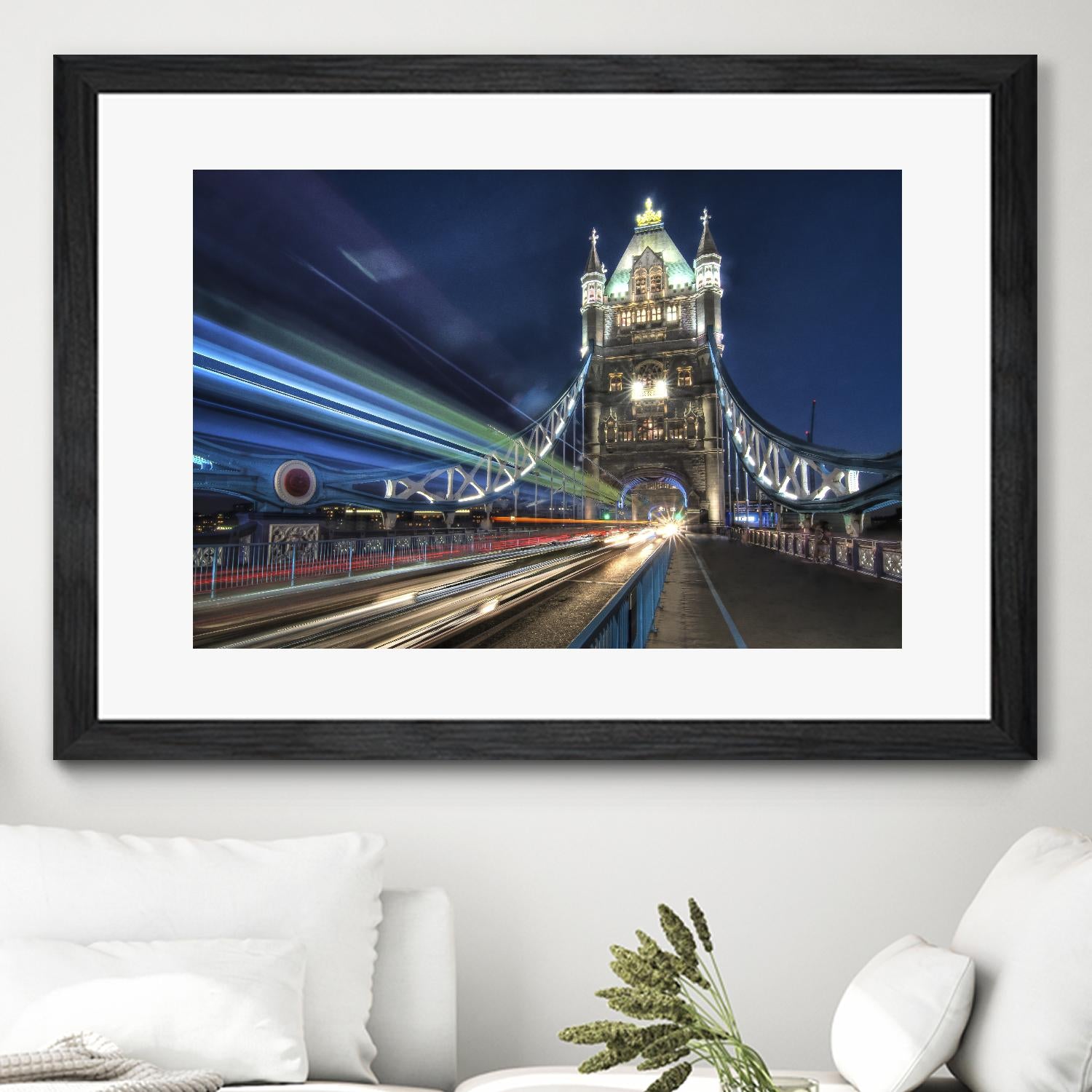 Tower Bridge traffic by Nick Jackson on GIANT ART - green city scene