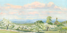 Apple Orchards & Cotton Candy Clouds by Ron Simpkins on GIANT ART - blue landscape