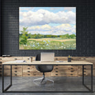 Blue Chickory Fields by Ron Simpkins on GIANT ART - blue landscape