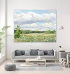 Blue Chickory Fields by Ron Simpkins on GIANT ART - blue landscape