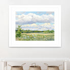 Blue Chickory Fields by Ron Simpkins on GIANT ART - green landscape canadiens