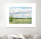 Blue Chickory Fields by Ron Simpkins on GIANT ART - green landscape canadiens