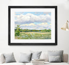 Blue Chickory Fields by Ron Simpkins on GIANT ART - green landscape canadiens