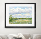 Blue Chickory Fields by Ron Simpkins on GIANT ART - green landscape canadiens