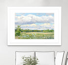 Blue Chickory Fields by Ron Simpkins on GIANT ART - green landscape canadien