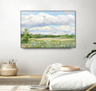 Blue Chickory Fields by Ron Simpkins on GIANT ART - blue landscape