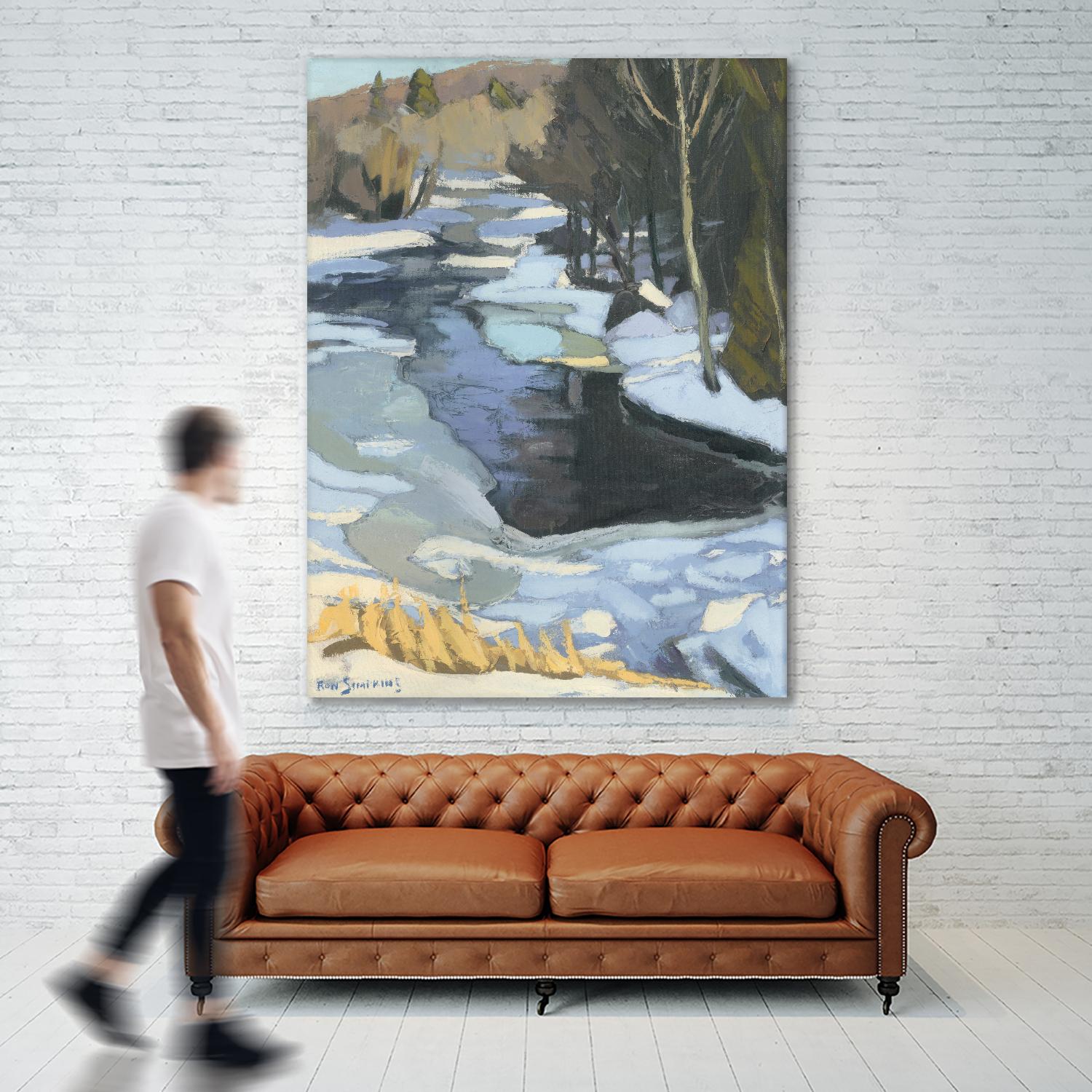 Blue Shadows by Ron Simpkins on GIANT ART - blue landscape