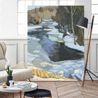 Blue Shadows by Ron Simpkins on GIANT ART - blue landscape