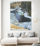 Blue Shadows by Ron Simpkins on GIANT ART - blue landscape