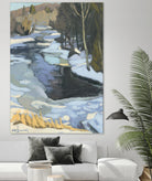 Blue Shadows by Ron Simpkins on GIANT ART - blue landscape