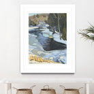 Blue Shadows by Ron Simpkins on GIANT ART - blue landscape rivière