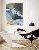 Blue Shadows by Ron Simpkins on GIANT ART - blue landscape rivière