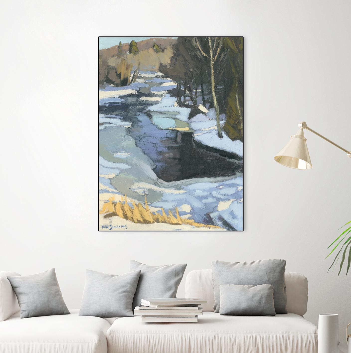 Blue Shadows by Ron Simpkins on GIANT ART - blue landscape