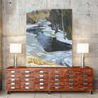 Blue Shadows by Ron Simpkins on GIANT ART - blue landscape rivière