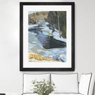 Blue Shadows by Ron Simpkins on GIANT ART - blue landscape rivière