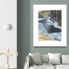 Blue Shadows by Ron Simpkins on GIANT ART - blue landscape rivière