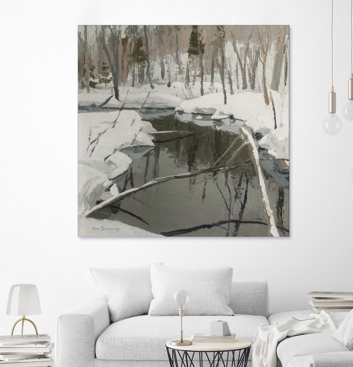 In the Deep Woods by Ron Simpkins on GIANT ART - white winter scenes