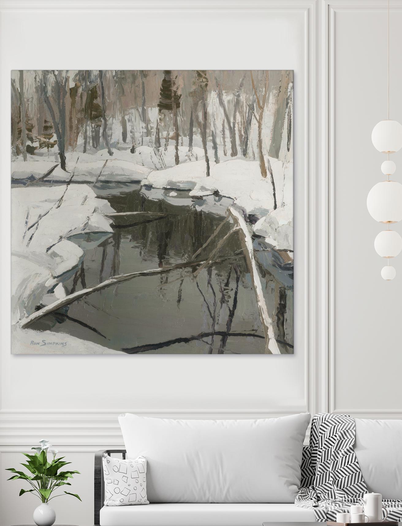 In the Deep Woods by Ron Simpkins on GIANT ART - white winter scenes