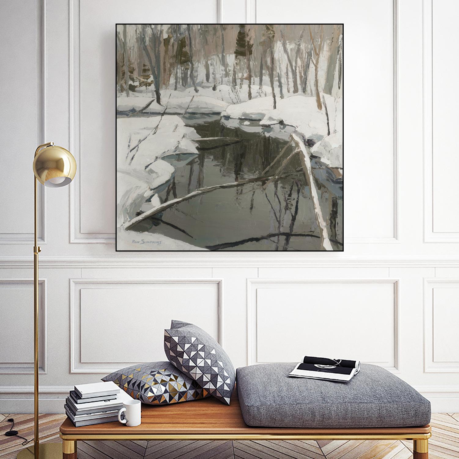 In the Deep Woods by Ron Simpkins on GIANT ART - white winter scenes