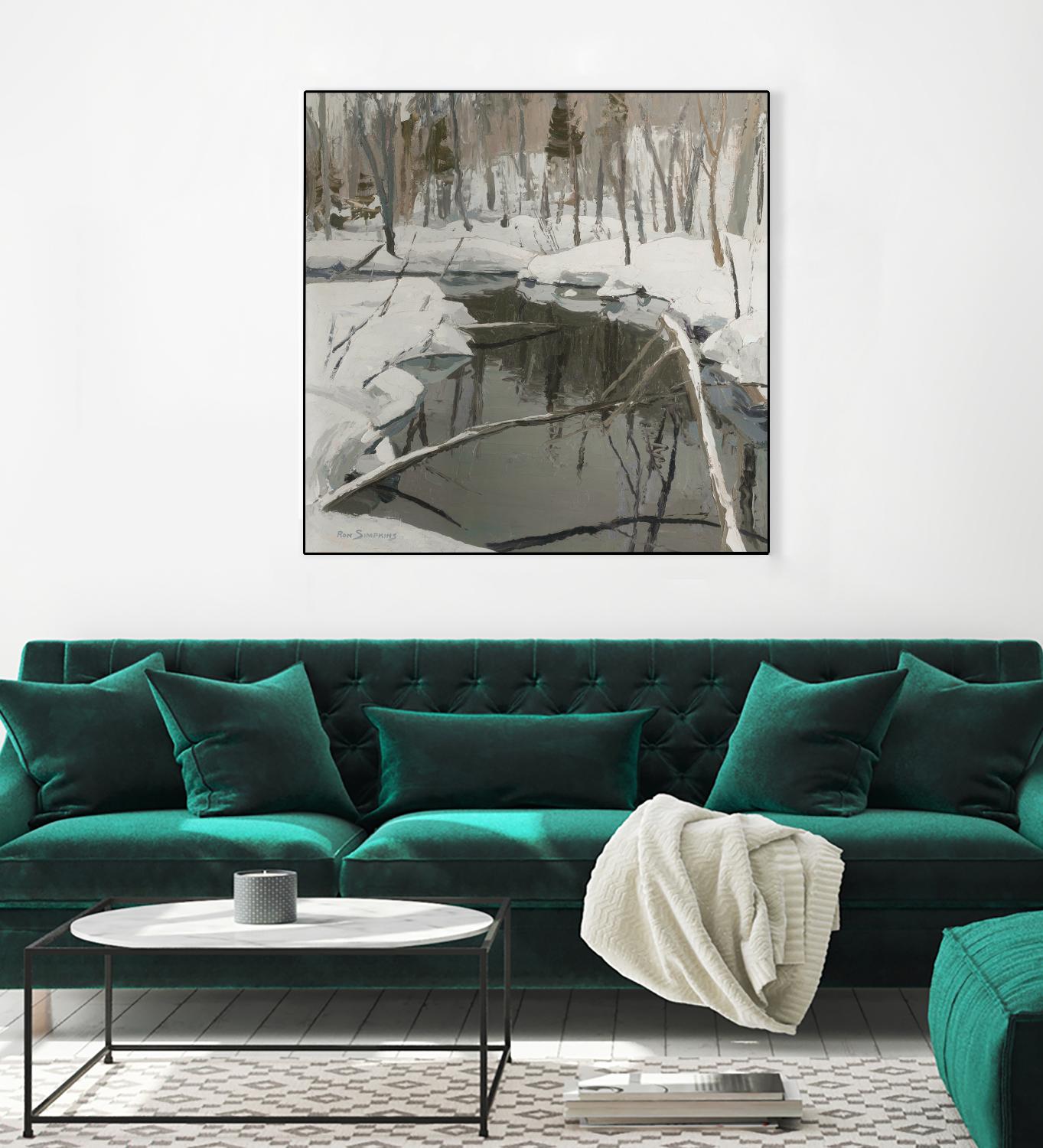 In the Deep Woods by Ron Simpkins on GIANT ART - white winter scenes