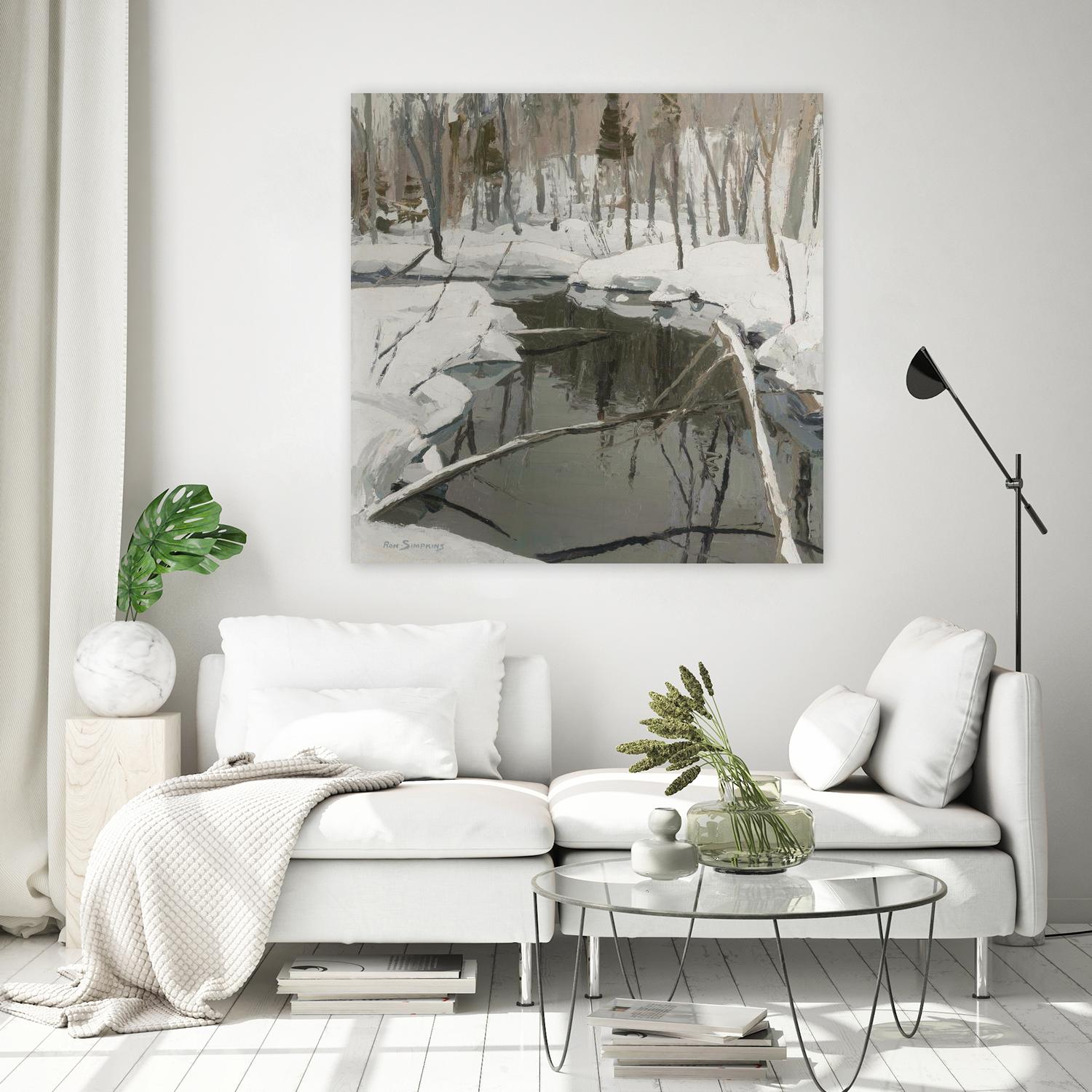 In the Deep Woods by Ron Simpkins on GIANT ART - white landscape rivière