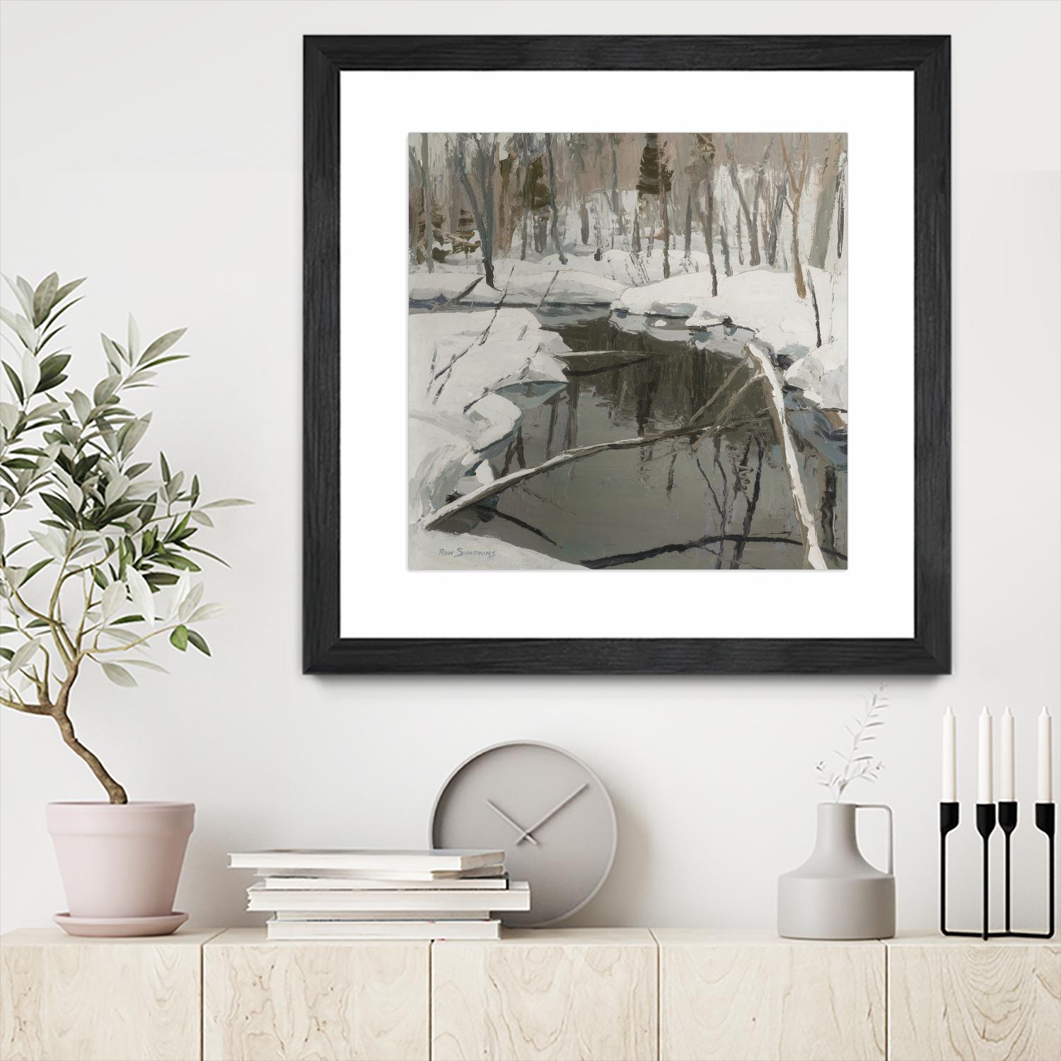 In the Deep Woods by Ron Simpkins on GIANT ART - white winter scenes