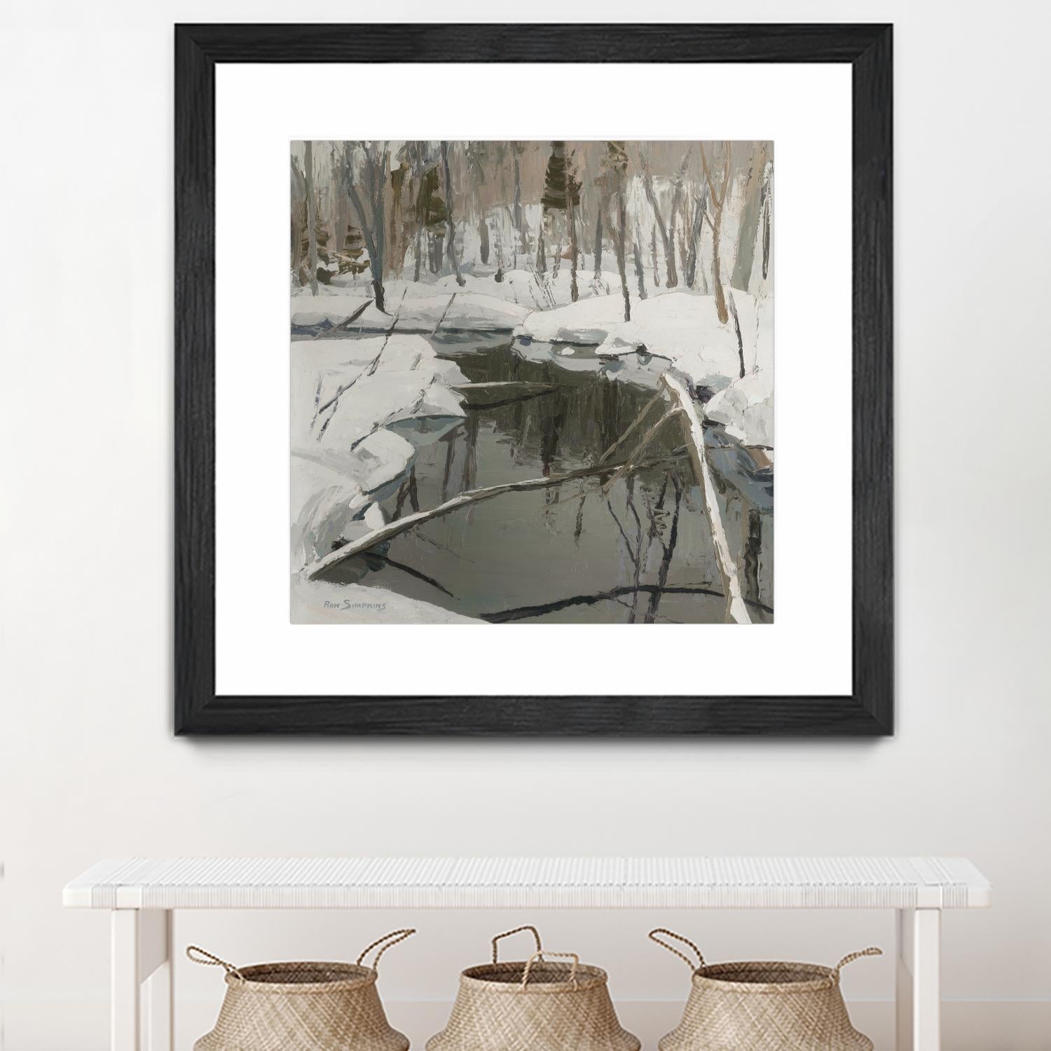 In the Deep Woods by Ron Simpkins on GIANT ART - white winter scenes