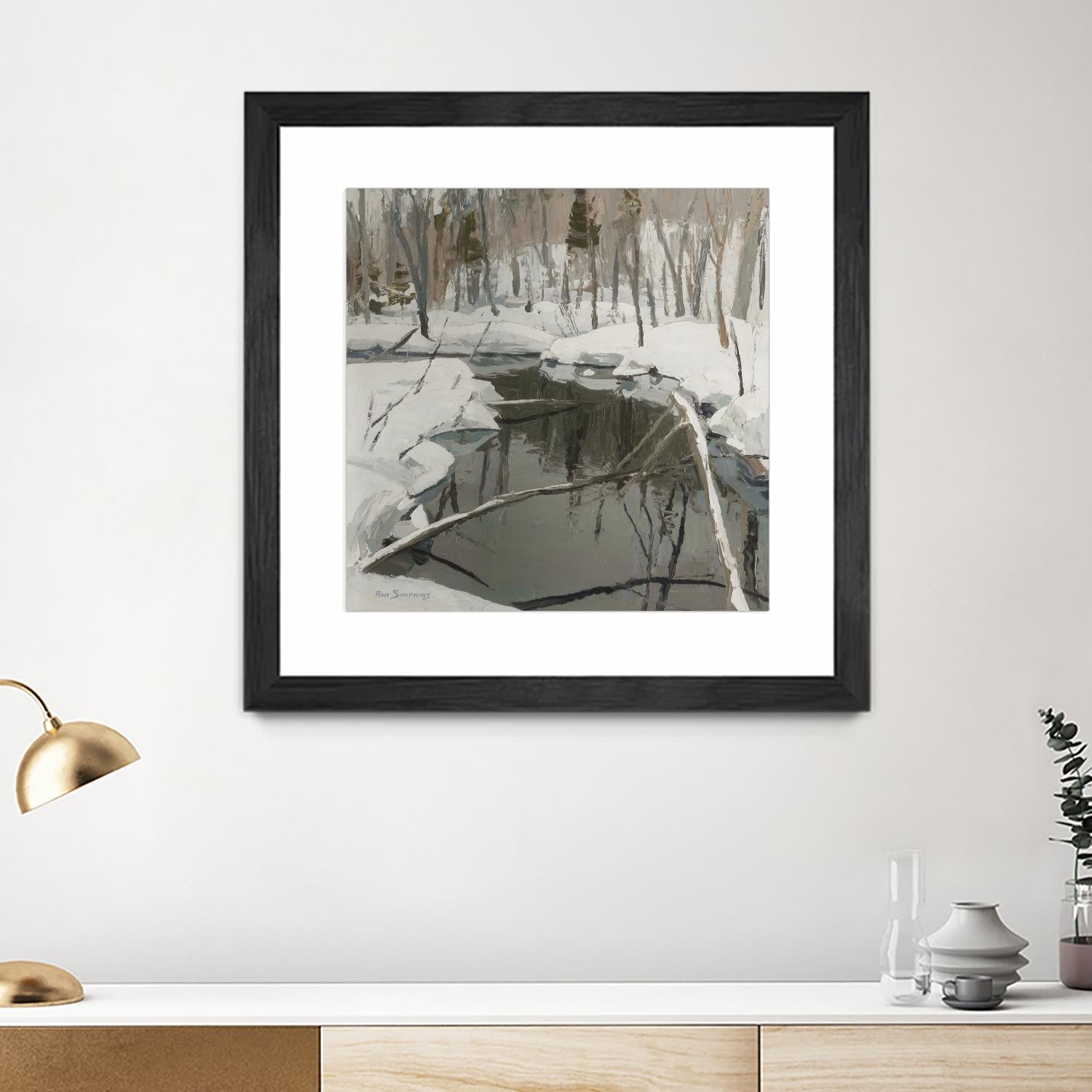 In the Deep Woods by Ron Simpkins on GIANT ART - white winter scenes
