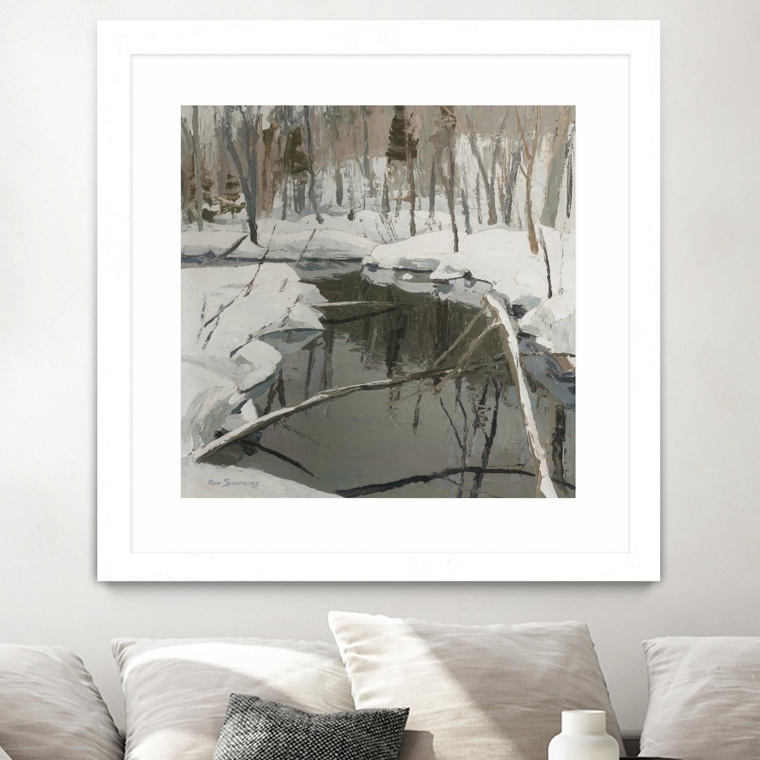 In the Deep Woods by Ron Simpkins on GIANT ART - white winter scenes