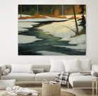 Un petit coin caché by Yvon Lemieux on GIANT ART - green landscape