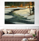 Un petit coin caché by Yvon Lemieux on GIANT ART - green landscape