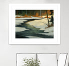 Un petit coin caché by Yvon Lemieux on GIANT ART - green landscape artistes du québec