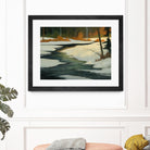 Un petit coin caché by Yvon Lemieux on GIANT ART - green landscape artistes du québec